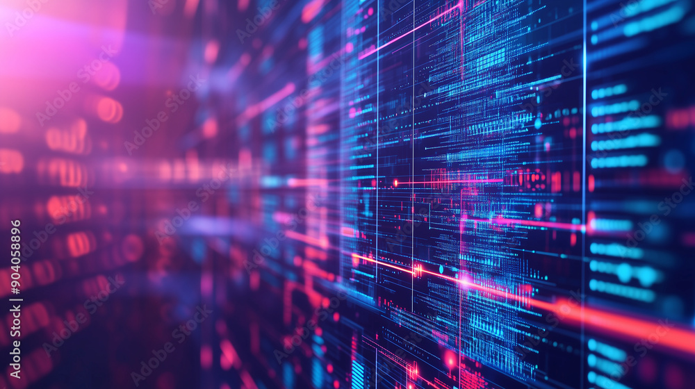 futuristic virtual interface with interconnected data screens and AI elements, technology and innovation in data analysis, with copy space, futuristic virtual interface with interconnected data screens and AI elements, technology and innovation in data analysis, with copy space,