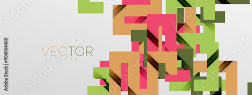 Color bend lines with shadow texture effect. Vector Illustration For Wallpaper, Banner, Background, Card, Book Illustration, landing page
