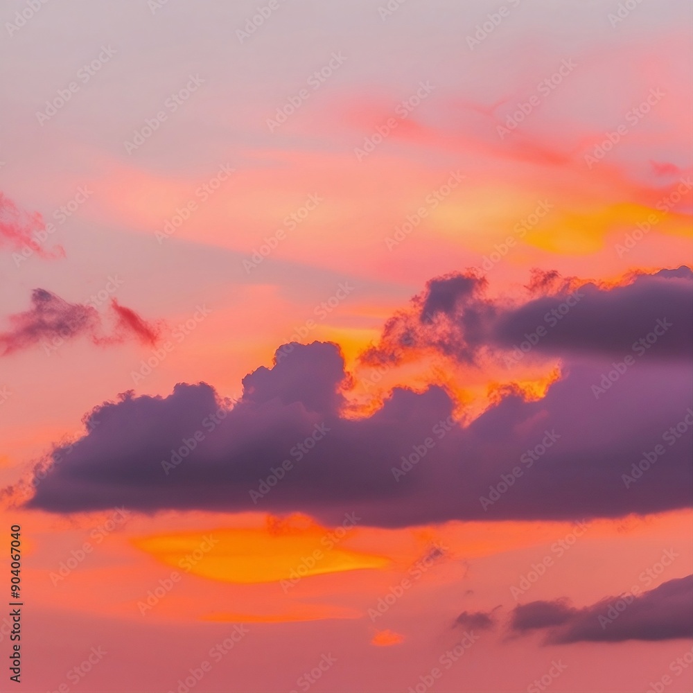 Fototapeta premium sunset sky with clouds