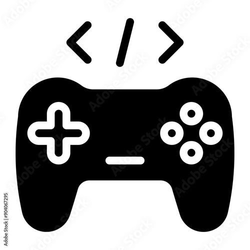 game development glyph icon
