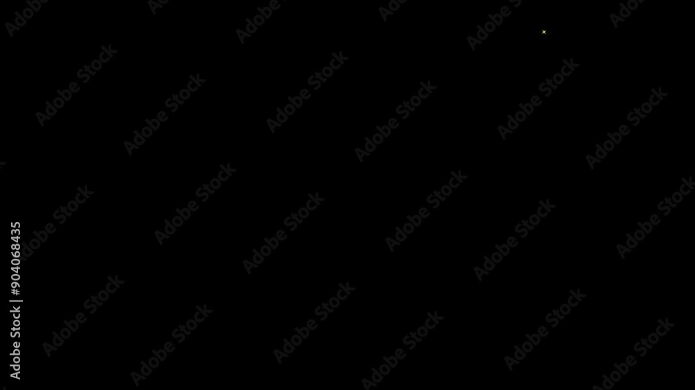 Yellow Starburst Particle Effect on Black Screen Yellow Starburst Particle Effect on Black Screen