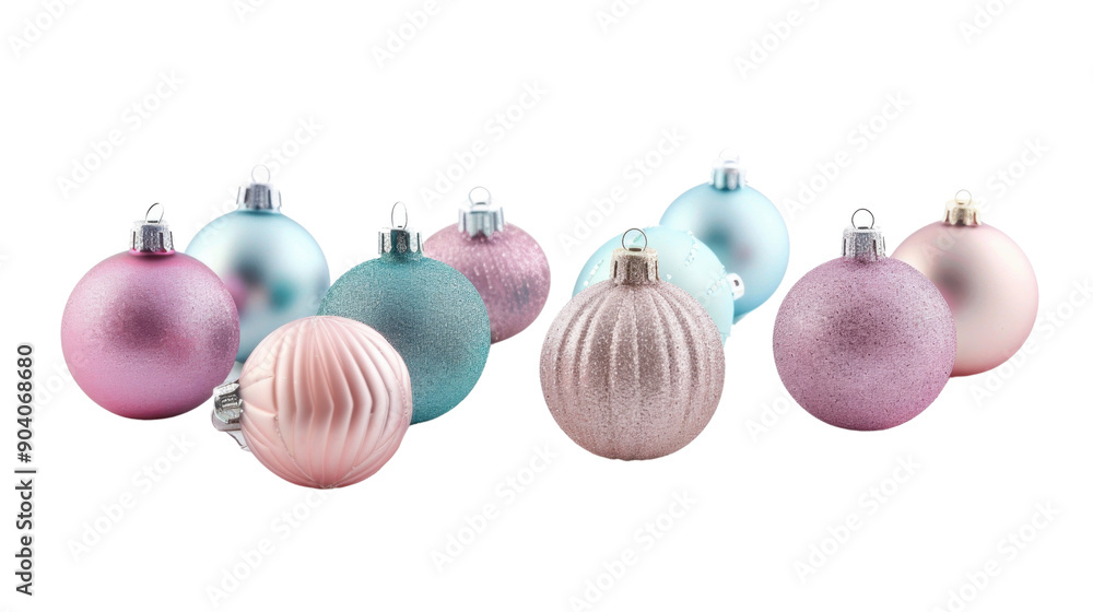 Christmas decoration, balls on transparent background Christmas decoration, balls on transparent background