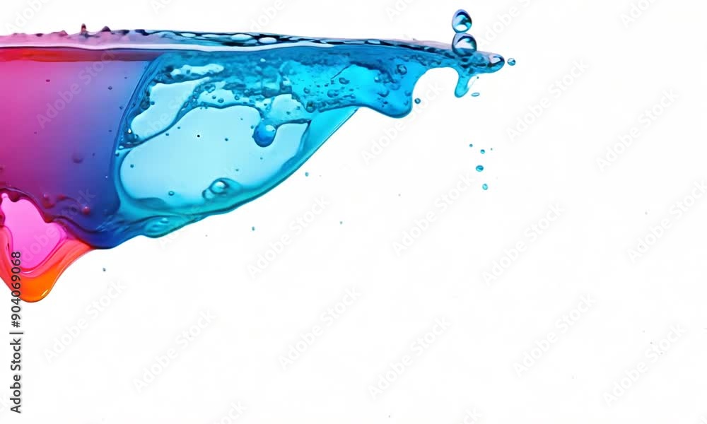 custom made wallpaper toronto digitalChromatic Splash: A vibrant burst of blue, pink, and purple liquid dances across a clean white backdrop, capturing the beauty of motion and fluidity in a captivating abstract display.
