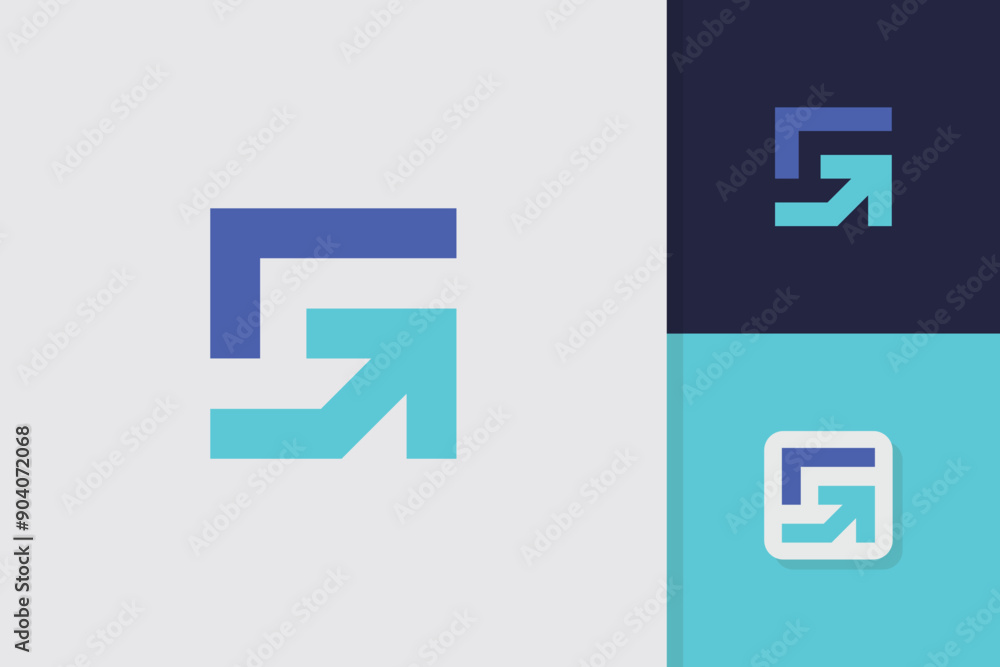 letter g arrow logo design vector template letter g arrow logo design vector template