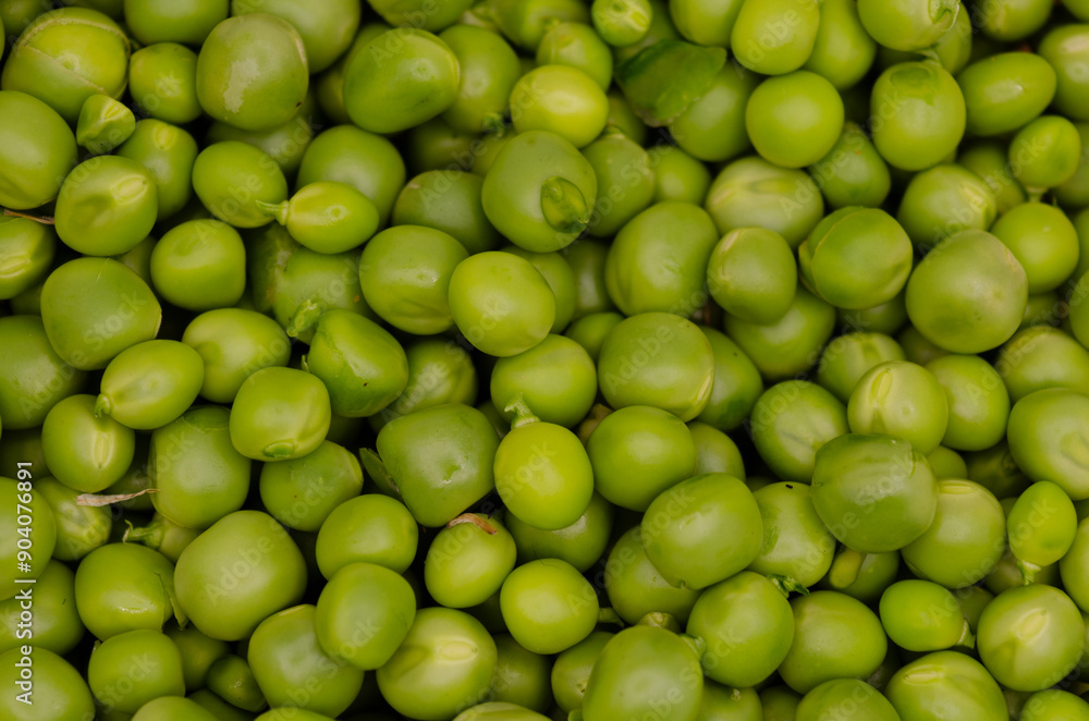Close-up of organic peas Close-up of organic peas