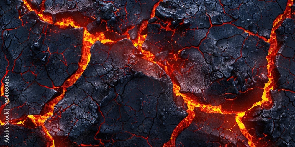 Lava texture fire background. Volcano magma flow pattern. Generative Ai Lava texture fire background. Volcano magma flow pattern. Generative Ai