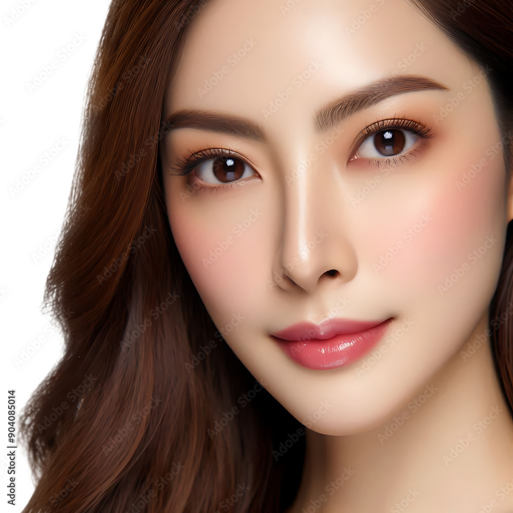 A beautiful girl with beautiful eyes, nose, lips and hair isolated with Transparent background 2 A beautiful girl with beautiful eyes, nose, lips and hair isolated with Transparent background 2
