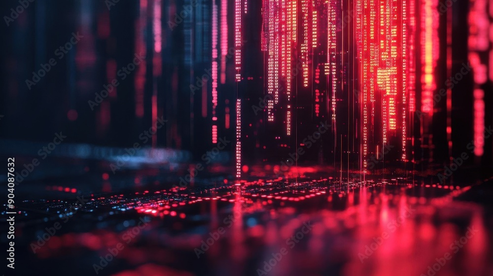 SQL injection attack on a database with code being manipulated, SQL ...