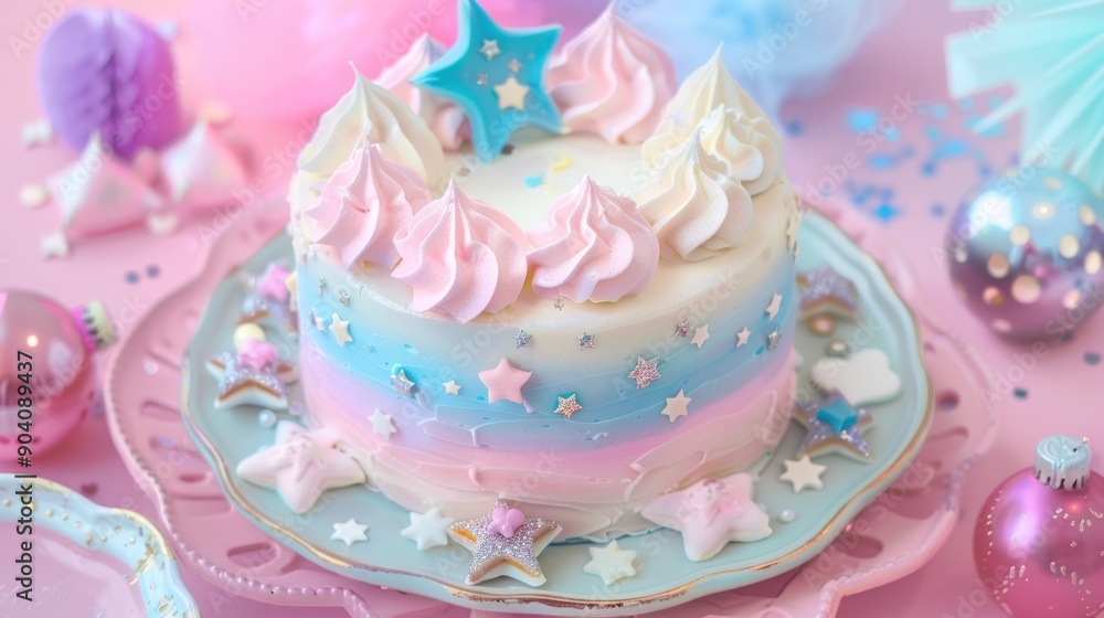 Pastel Starry Cake Pastel Starry Cake