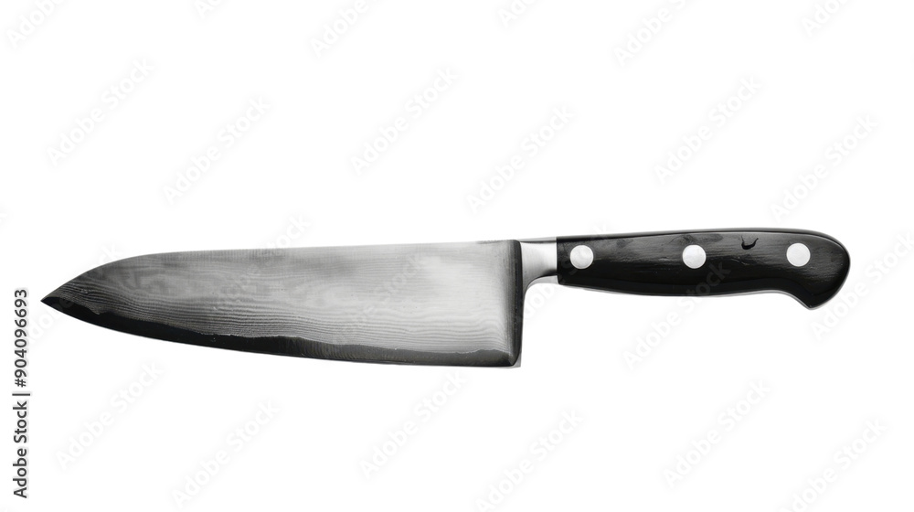 Chef's knife on transparent background 