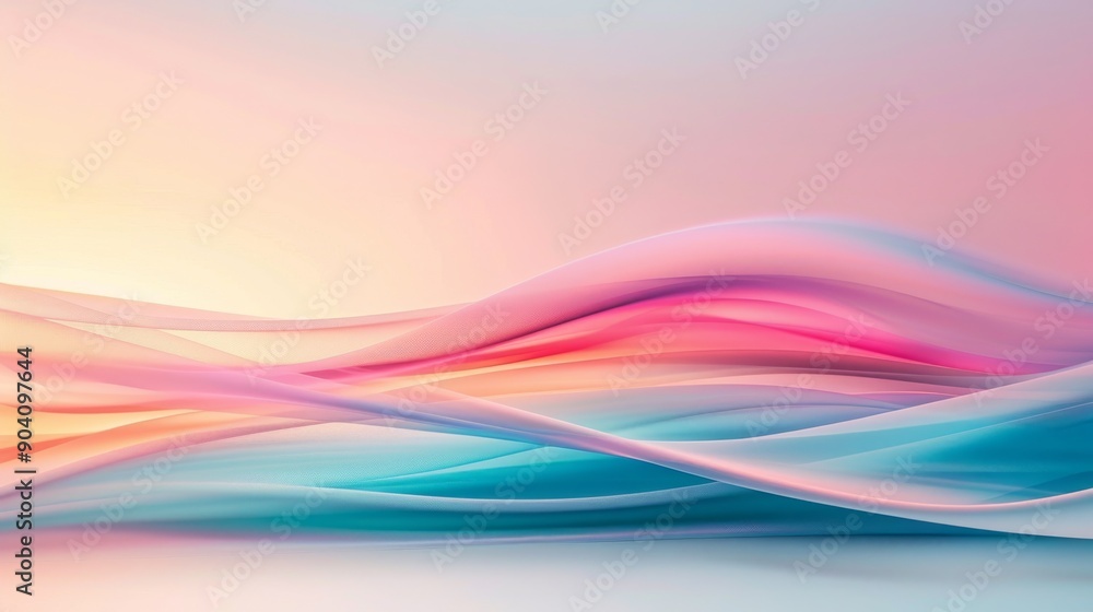 A colorful abstract background featuring flowing waves in soft pastel hues, perfect for artistic and creative projects. A colorful abstract background featuring flowing waves in soft pastel hues, perfect for artistic and creative projects.