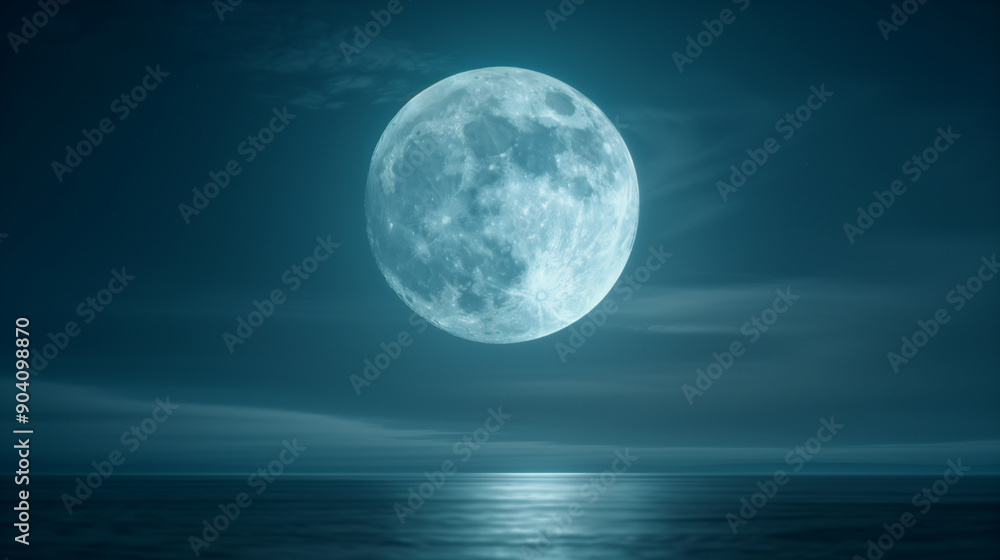 Full moon shining brightly with wispy clouds drifting by, casting a serene glow over the night sky. Full moon shining brightly with wispy clouds drifting by, casting a serene glow over the night sky.