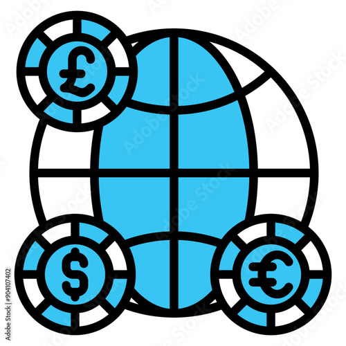 Currency Exchange Icon Element For Design