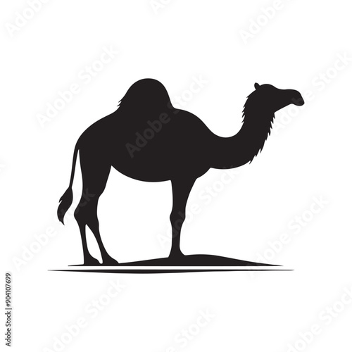 Professional Silhouette of Camel Vector Camel Silhouette Minimalist Camel Vector
