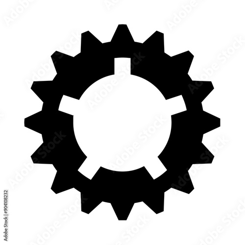 Gear Wheel Cogwheel Mechanism Solid Icon