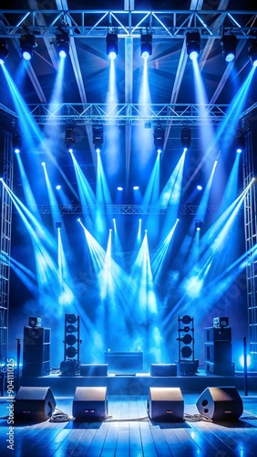 show stage with lights