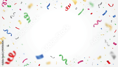 Colorful  confetti isolated.Festive vector illustration.birthday vector illustration.
