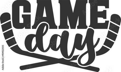 Game Day - Ice Hockey Illustration