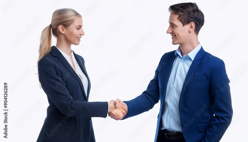 business woman shaking hands after a meeting business woman shaking hands after a meeting