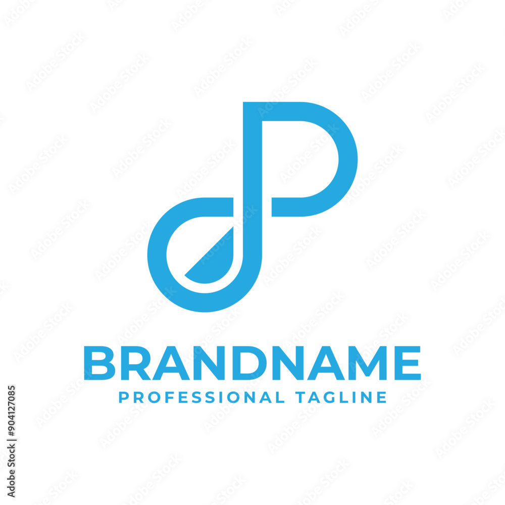 Letter P Droplet Logo, suitable for any business with P initial related to liquid Letter P Droplet Logo, suitable for any business with P initial related to liquid