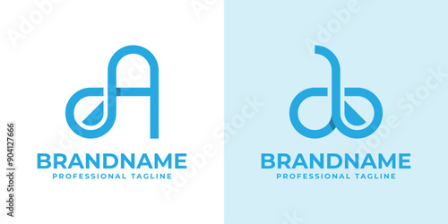 Letter A Droplet Logo Set, suitable for any business with A initial related to liquid