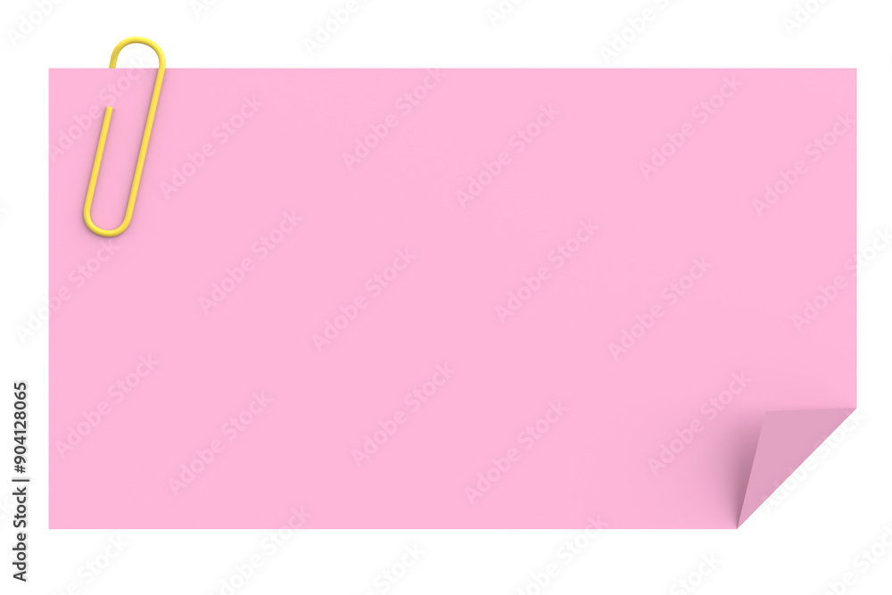 3D note paper. 3D illustration. 3D note paper. 3D illustration.