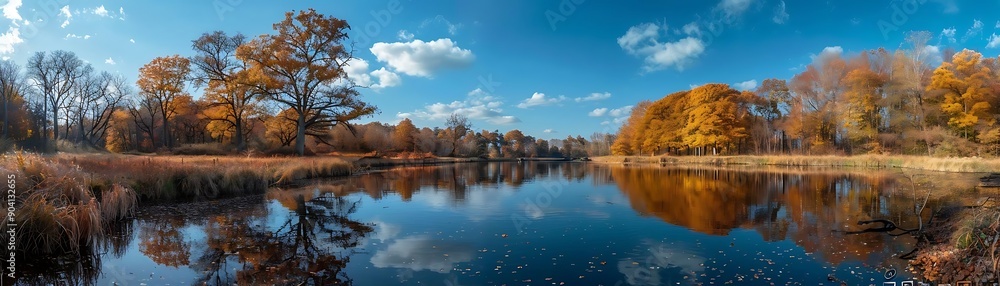 Autumn Lake Reflections - A Beautiful Fall Landscape Photo Autumn Lake Reflections - A Beautiful Fall Landscape Photo