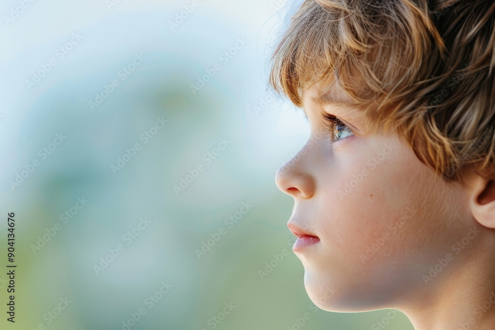 Portrait of a Worried Child Showing Signs of Anxiety and Mental Health Issues Portrait of a Worried Child Showing Signs of Anxiety and Mental Health Issues