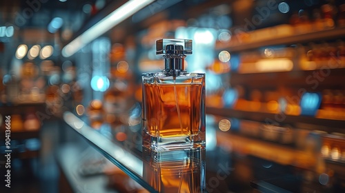 Elegant Perfume Bottle in Luxurious Setting