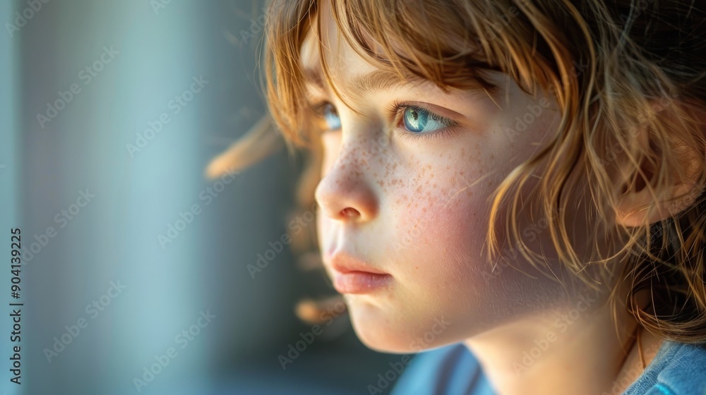 Emotional Portrait of a Sad Child - Dealing with Mental Health and Childhood Fears Emotional Portrait of a Sad Child - Dealing with Mental Health and Childhood Fears