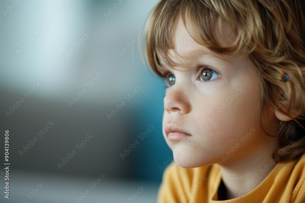 Portrait of a Concerned Child Expressing Loneliness and Mental Health Struggles Portrait of a Concerned Child Expressing Loneliness and Mental Health Struggles