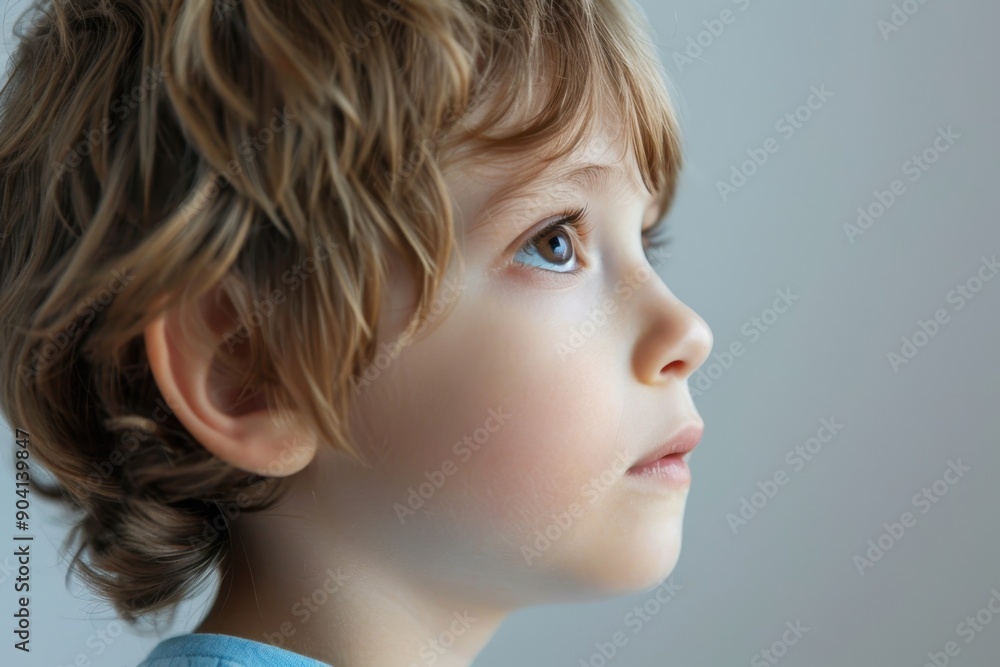 Portrait of a Concerned Child Experiencing Loneliness and Mental Health Struggles Portrait of a Concerned Child Experiencing Loneliness and Mental Health Struggles