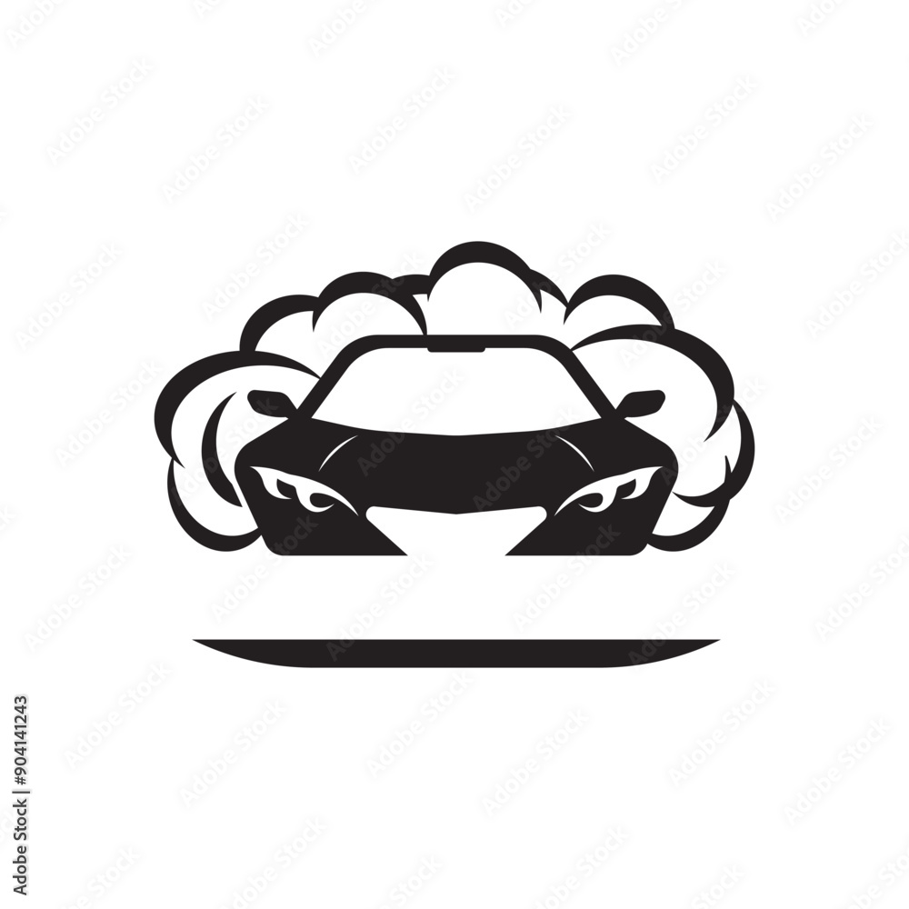 Obraz premium Car wash logo icon, vector illustration design