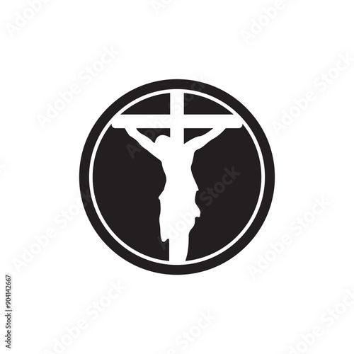 happy good friday with cross vector