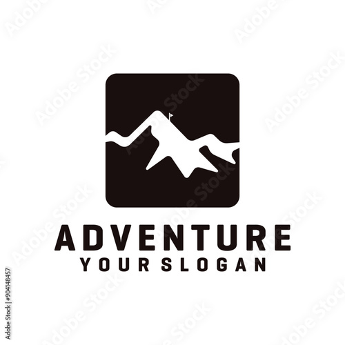 mountain silhouette design for adventure