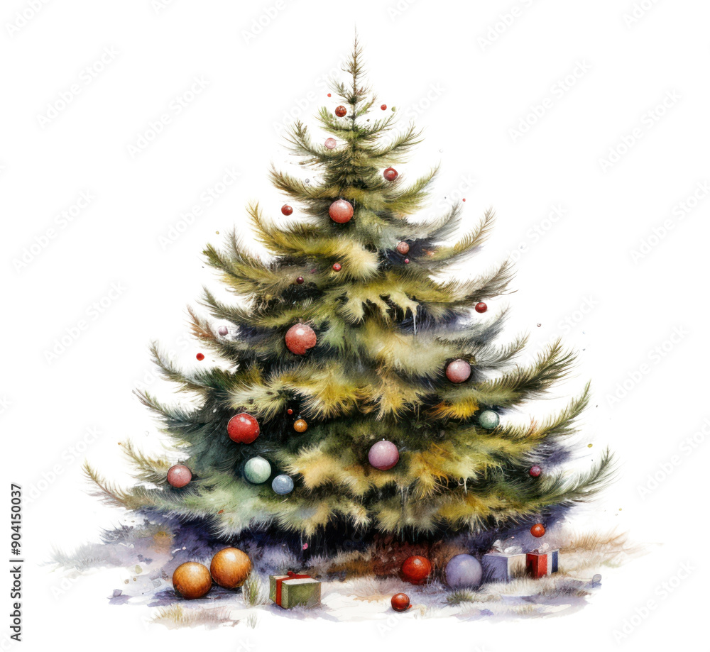PNG Christmas tree winter plant white background. PNG Christmas tree winter plant white background.