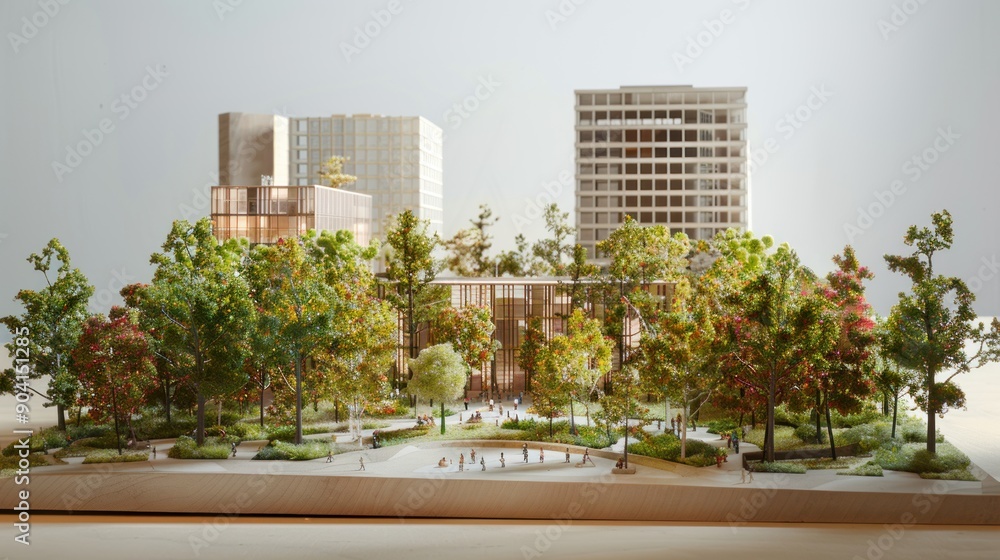Government Plaza Maquette Visualization Government Plaza Maquette Visualization