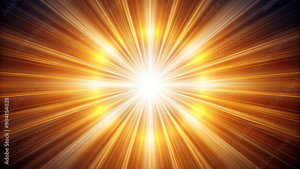 Obraz premium Abstract Golden Rays of Light Radiating from a Center Point