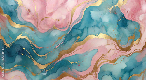 Wallpaper Mural abstract watercolor background Torontodigital.ca