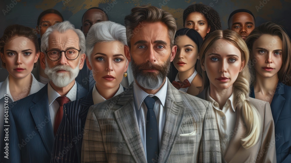 business men and women of all ages, all genders and all cultures looking at the camera business men and women of all ages, all genders and all cultures looking at the camera