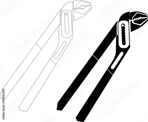 black and white water pimp pliers
