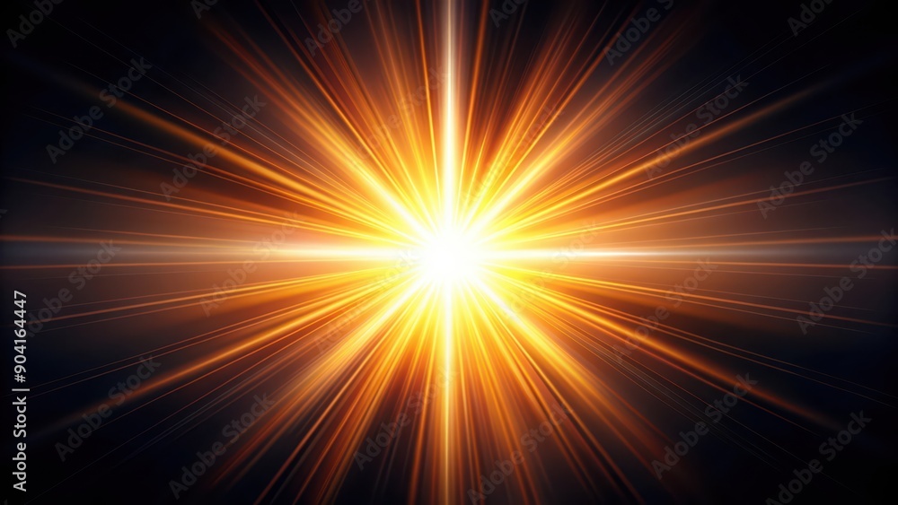 Obraz premium Bright Golden Light Radiating from a Central Point