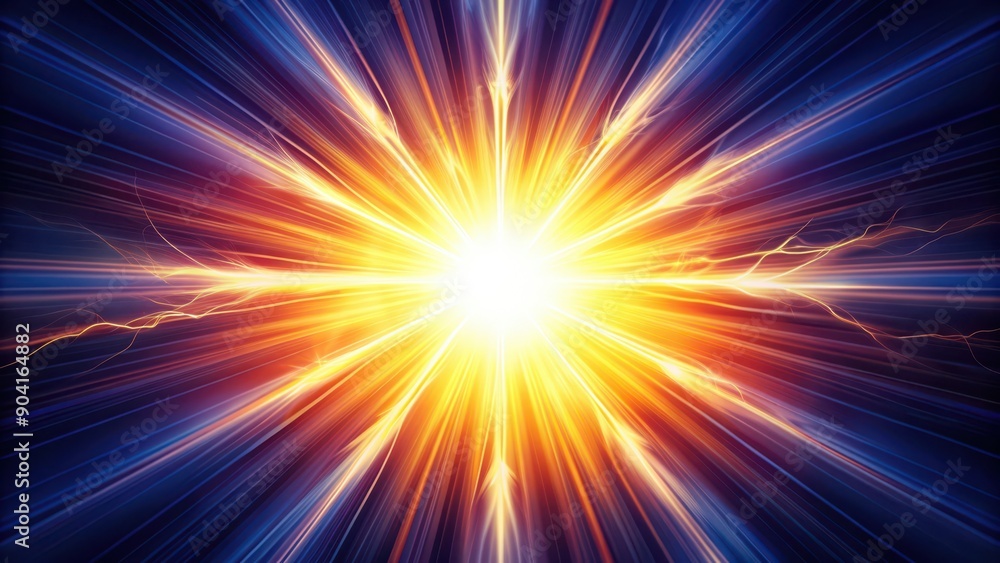 Obraz premium A Glowing Explosion of Light and Energy