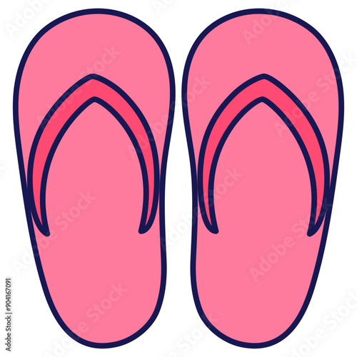 pink flip flops