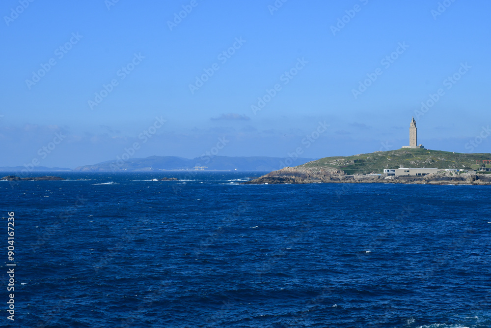 The Atlantic Ocean seen from La Coruna, a Spanish city in Galicia. The Atlantic Ocean seen from La Coruna, a Spanish city in Galicia.