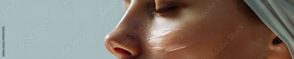 Fototapeta premium Beauty Unveiled Skincare Secrets for Radiant Skin reveals the essential tips and techniques for achieving glowing,healthy skin.It delves into the best skincare practices,products,and routines tailored