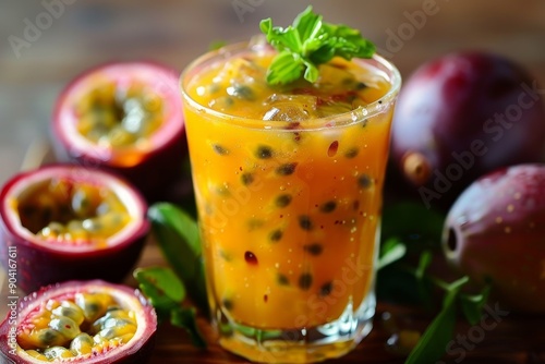 Wallpaper Mural Juice made from passion fruit that is fresh and healthy Torontodigital.ca