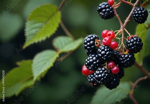 blackberry on the bush