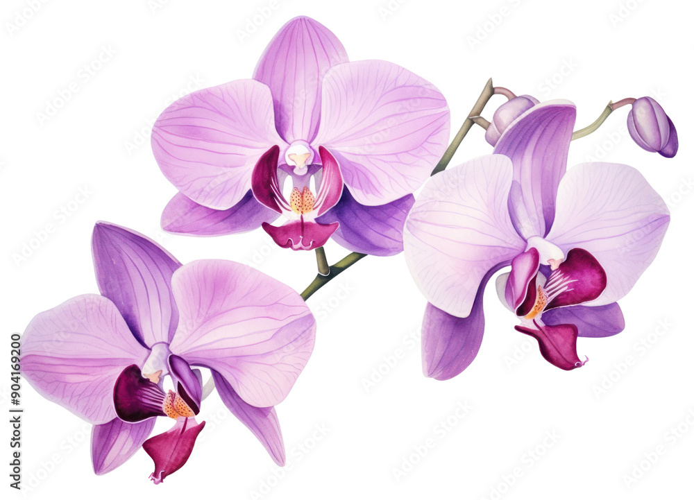 PNG Orchid flower plant white background. PNG Orchid flower plant white background.