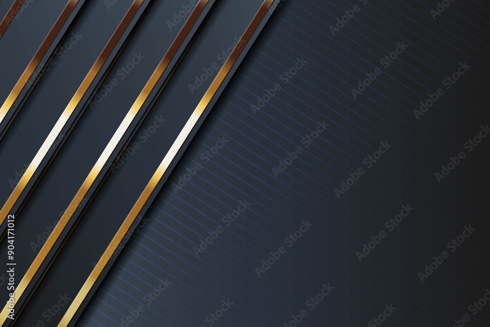 Abstract background with dark gray and golden stripes. Abstract background with dark gray and golden stripes.